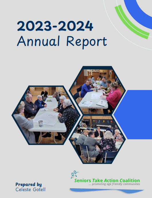 Cover of the STAC 2023–2024 Annual Report prepared by Celeste Gotell