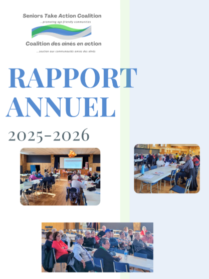 Couverture du Rapport annuel 2025–2026 de la Coalition des aînés en action