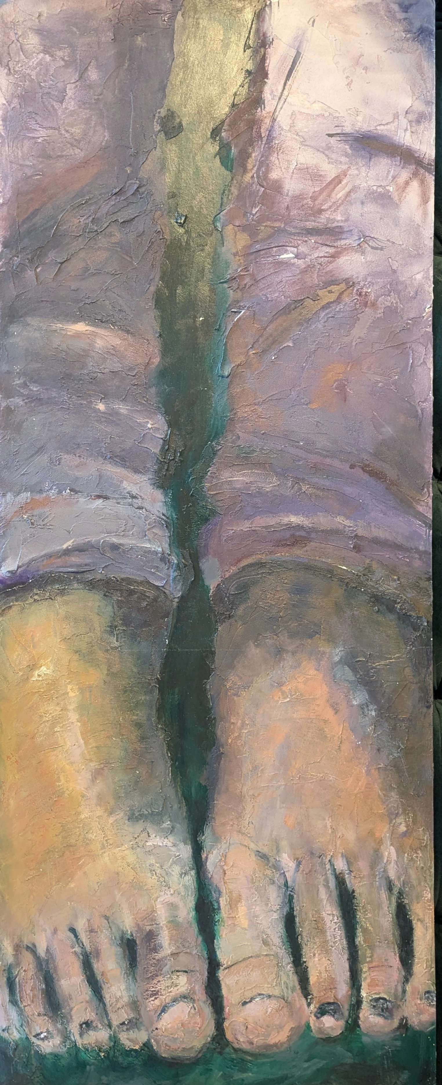 Feet
Acrylic and medium on matte board
16"x30"
2011
