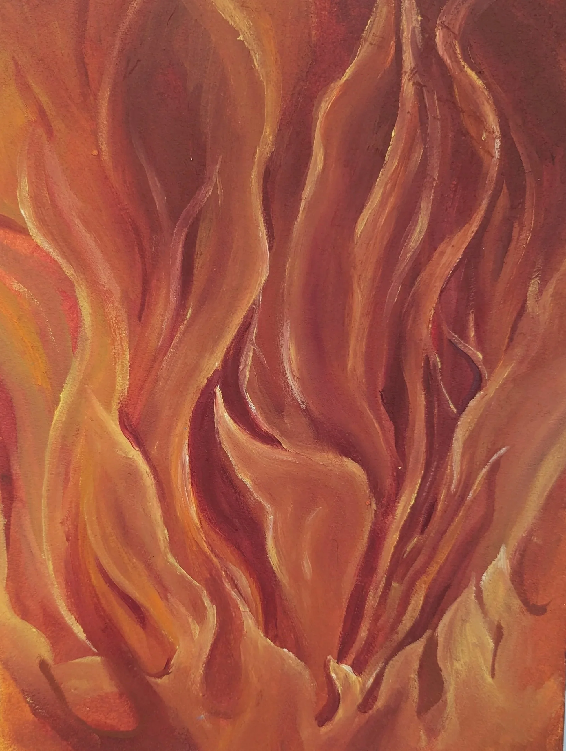 Fire Study - Elements
Oil on matte board
9"x11"
2025