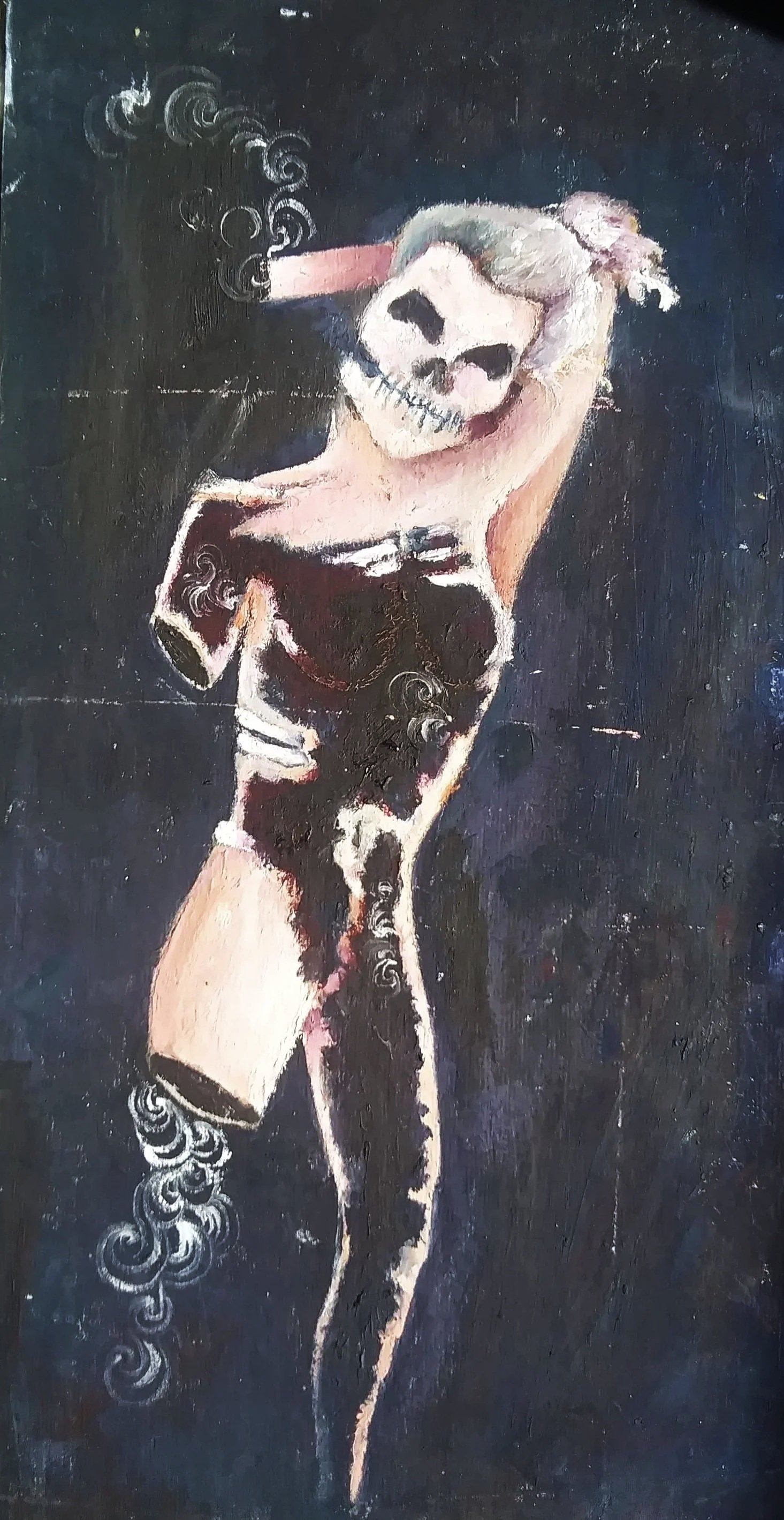 Feelings
Acrylic and charcoal on cardboard
6"x12"
2016