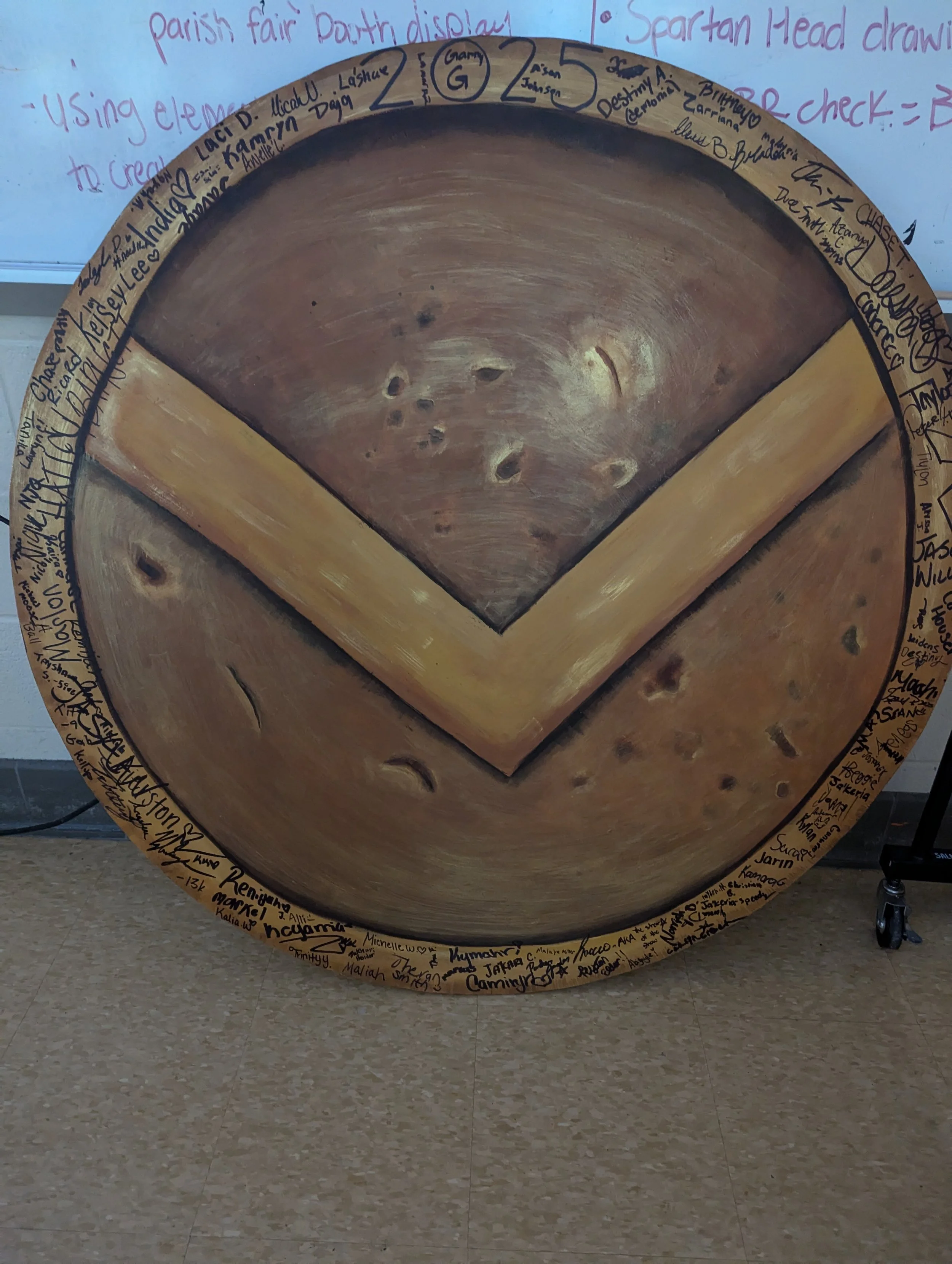 Spartan Shield 
Salmen High School Students - Art III
2024
