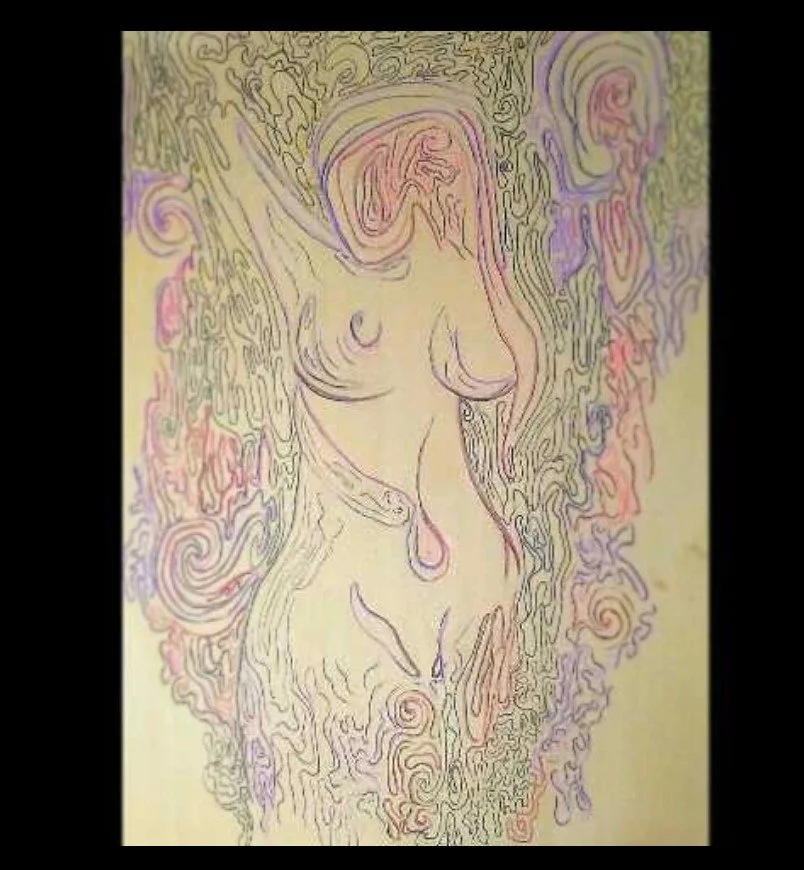 Becoming Again
Colored pencil on paper
8"x11"
2018