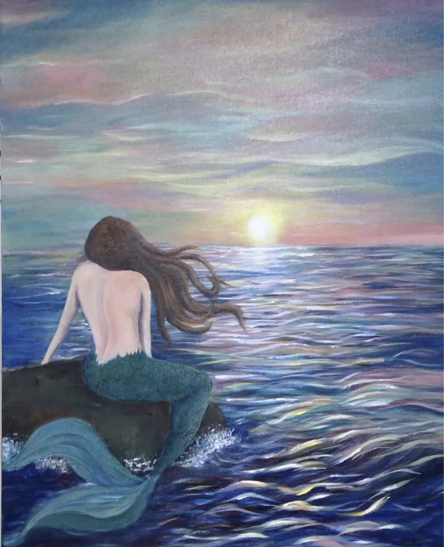 Mermaid
Acrylic on Canvas
18"x24"
2022