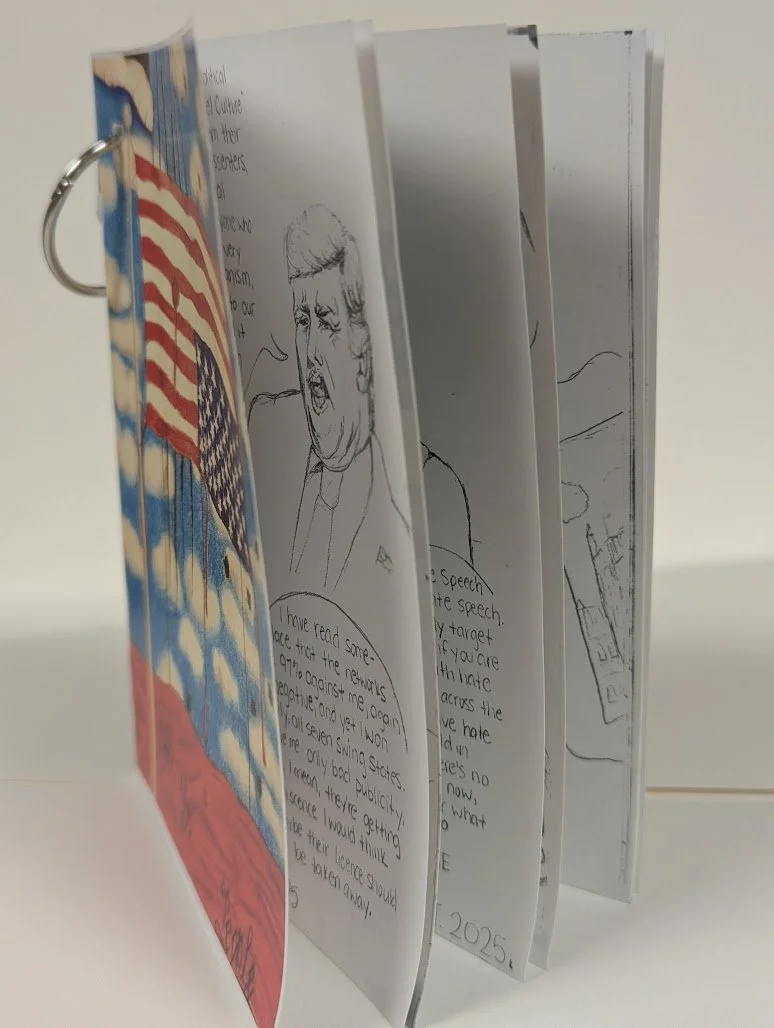 We The People Booklet
Colored pencil and graphite - scanned and printed
3"x4"
2025
