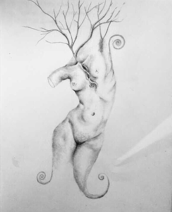 Another Nude
Graphite on paper
8"x11"
2018