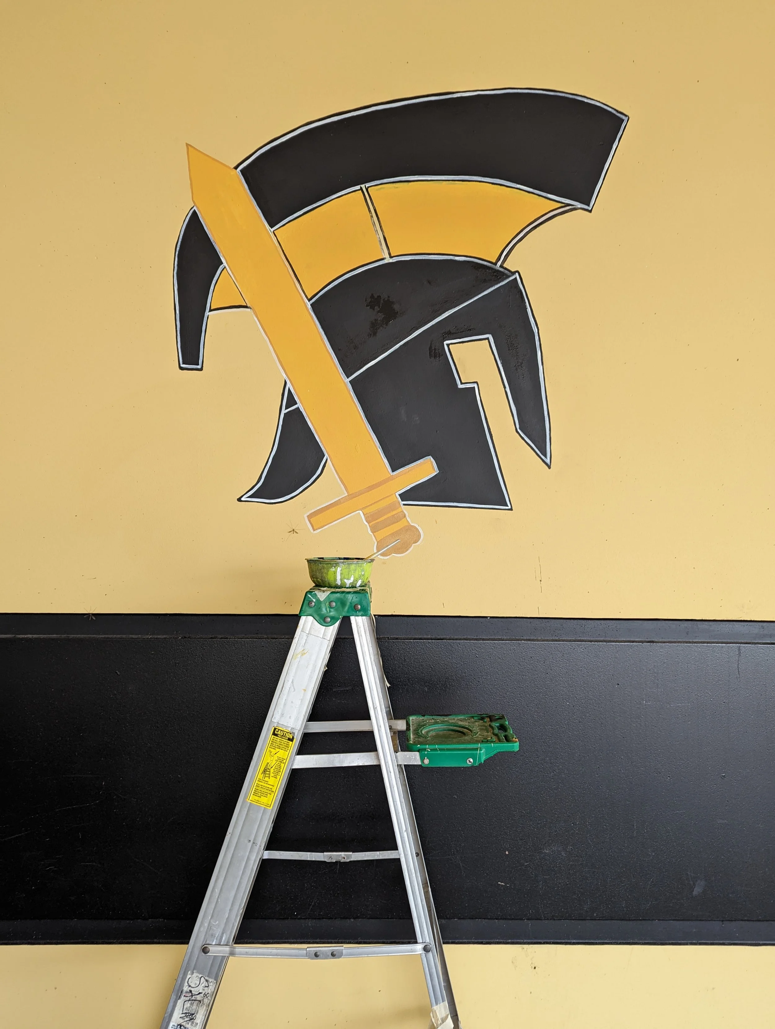 Spartan Shield Mural
Salmen High School Students - Talented Art Student 
2024