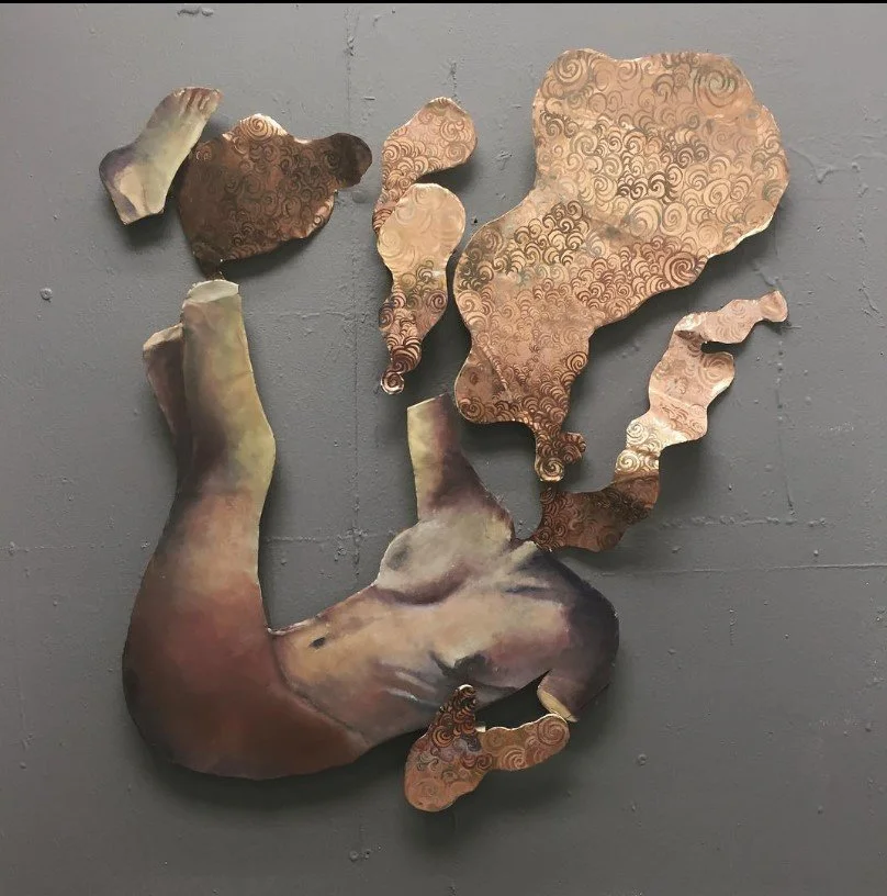 Falling Woman
Oil on copper Installation
36"x48"
2016