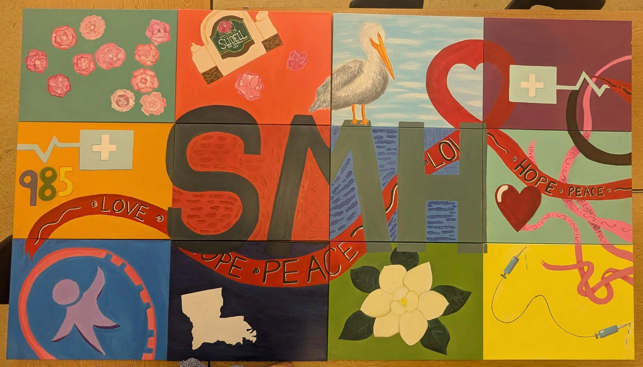 Slidell Memorial Hospital Mural
Salmen High School Students - Art IV
54"x96"
2026