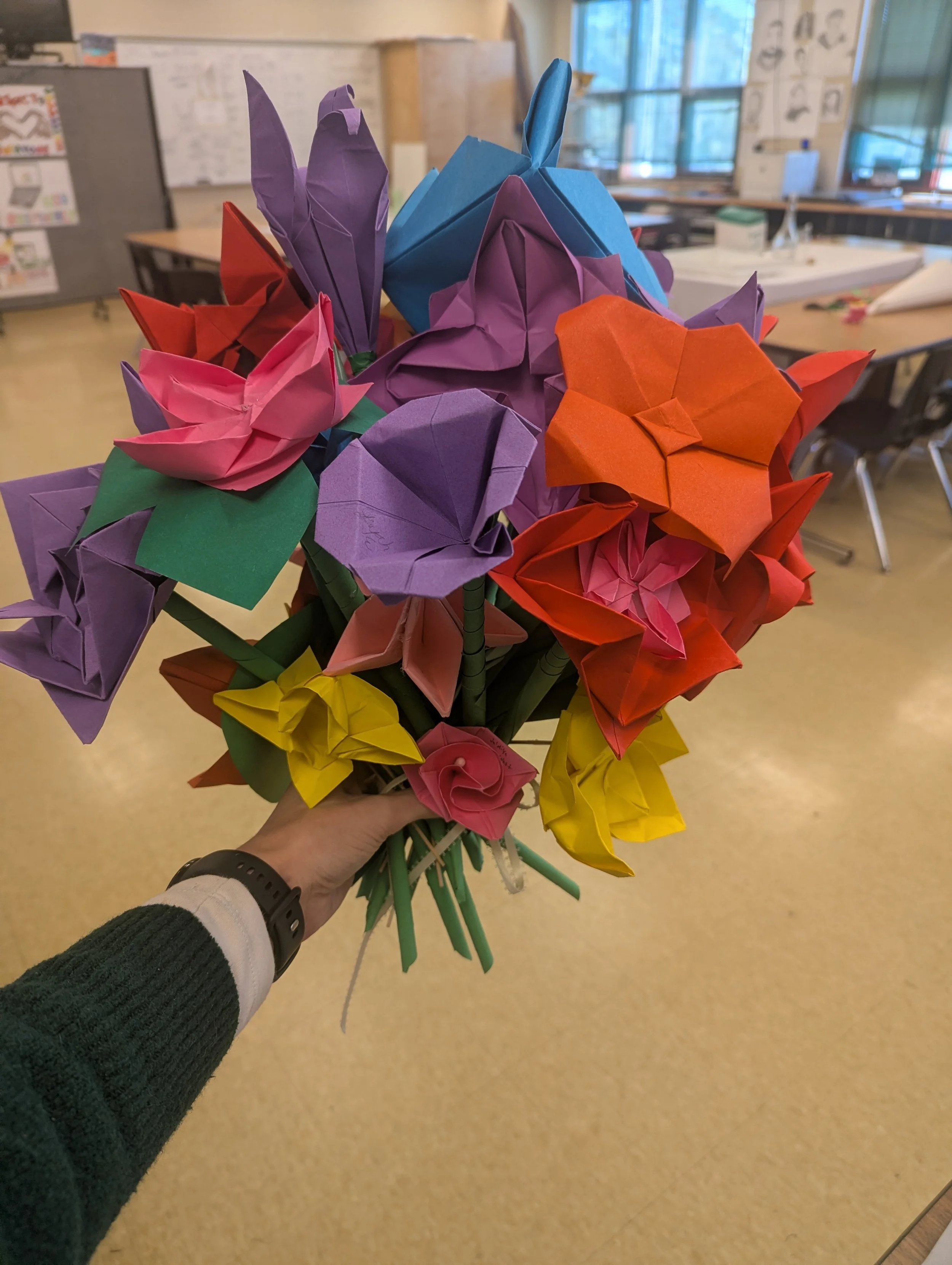 Origami Flowers in Memory of Alvin Garabold
Salmen High School Students - Art I
2026