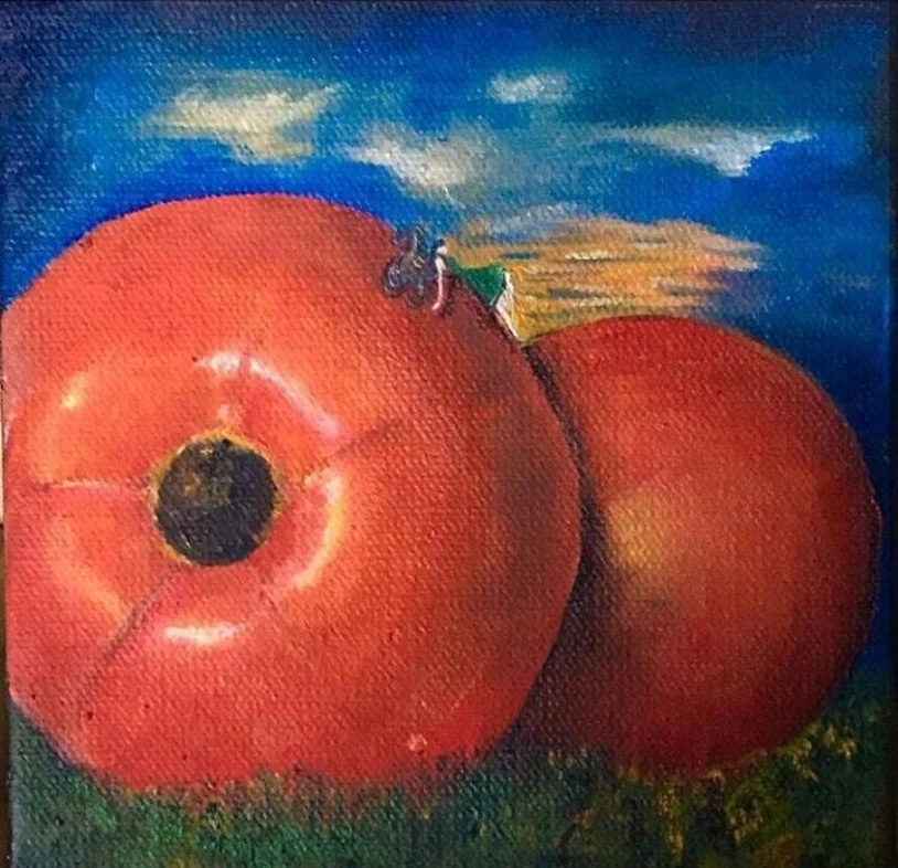 Tomato
Oil on canvas
5"x5"
2016