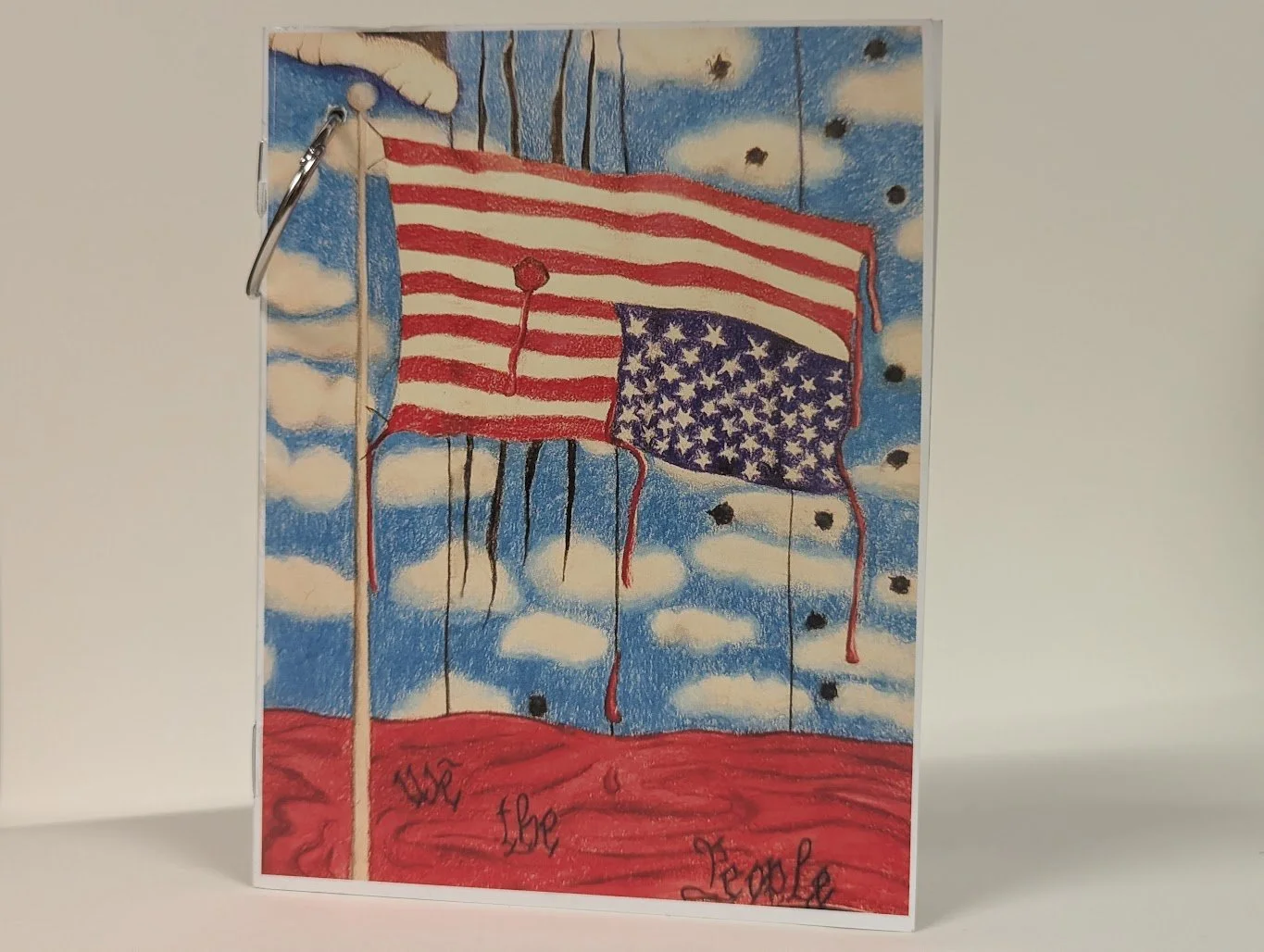 We The People Vol. 1 (Cover)
Colored pencil and graphite - Scanned and printed
3"x4"
2025