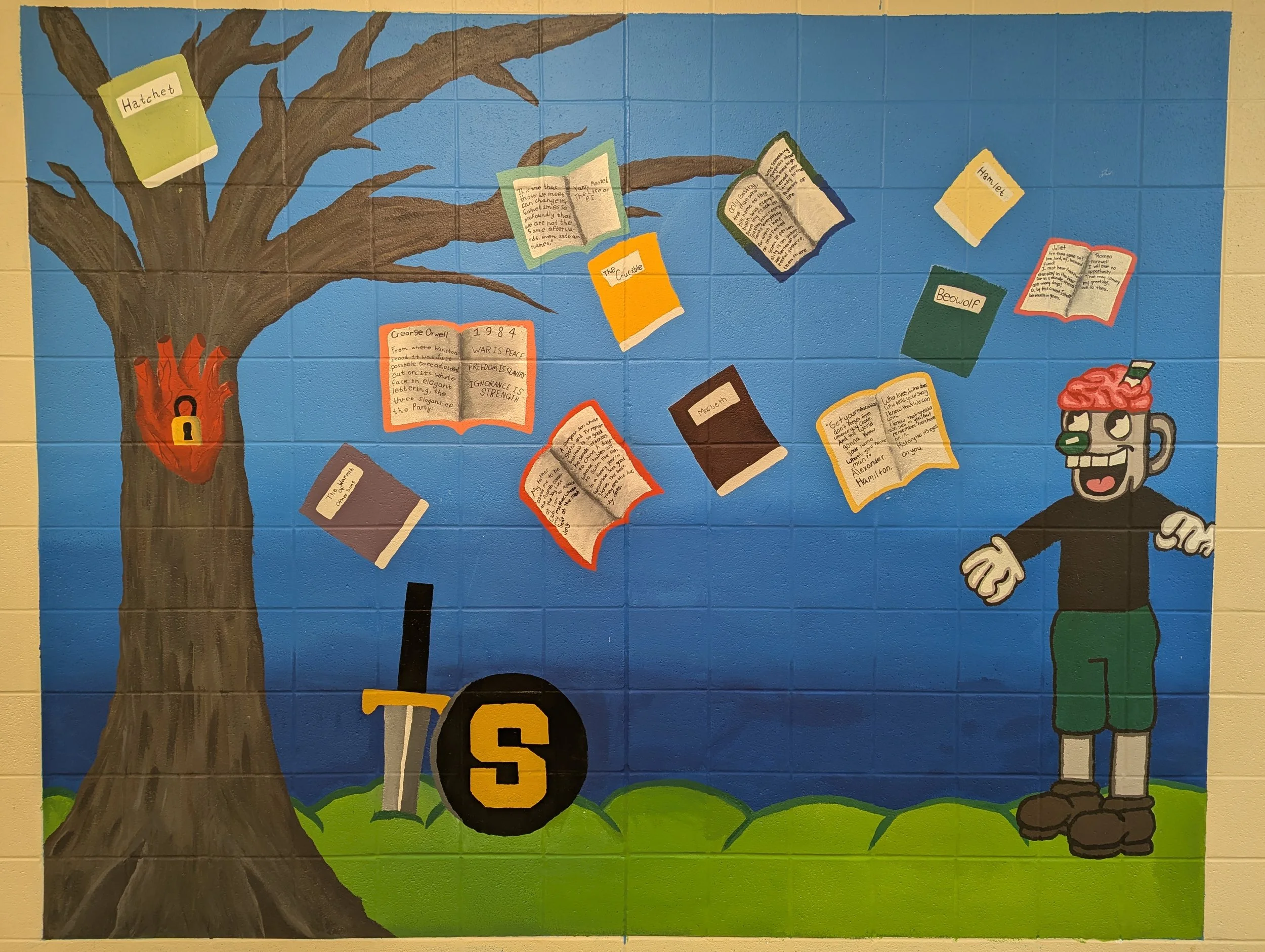 Literature Hall Mural
Salmen High School Students - Art III
76"x96"
2025