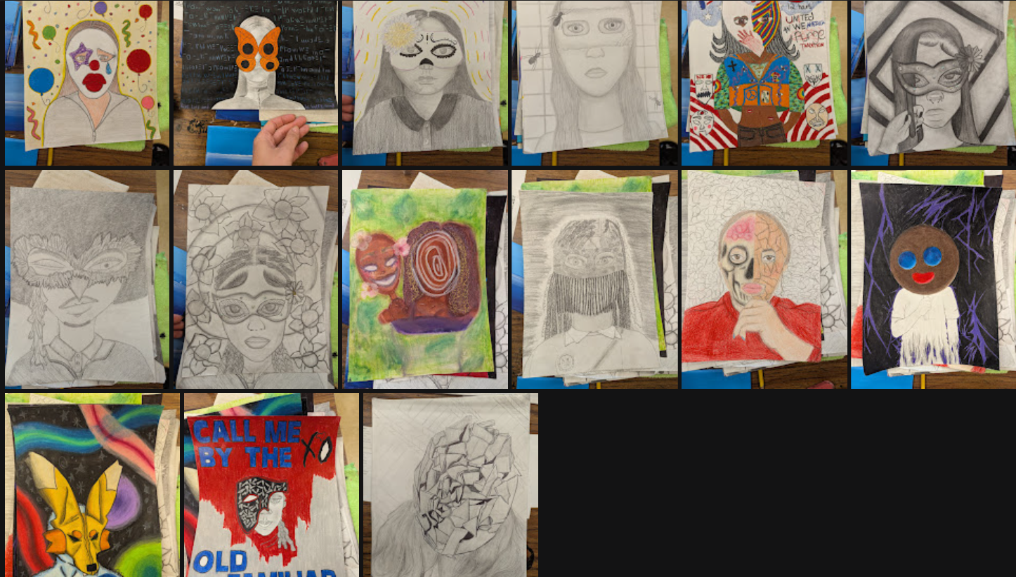 Masked Portraits
Salmen High School Students - Art II
2026