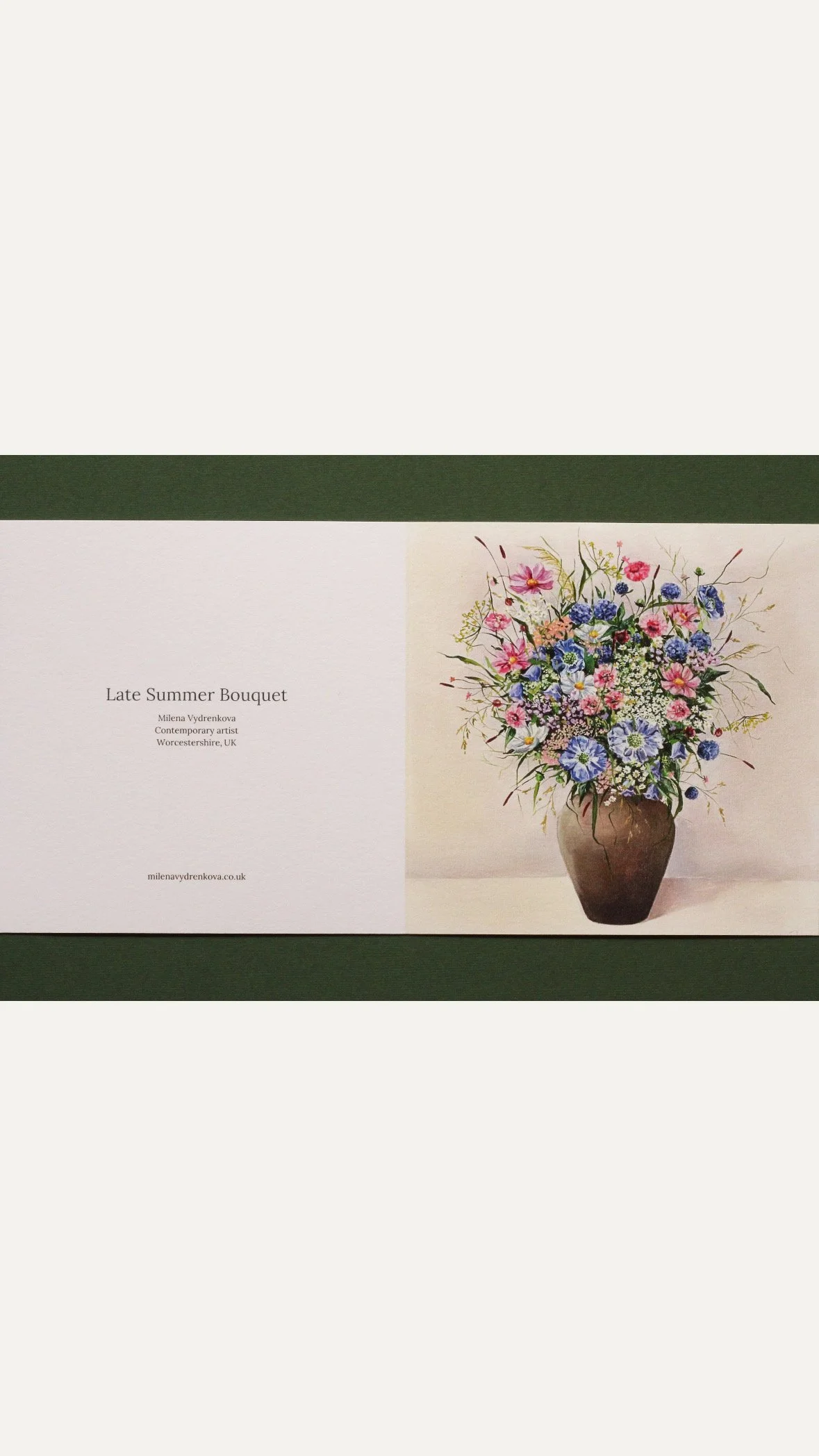 Late Summer Bouquet greeting card