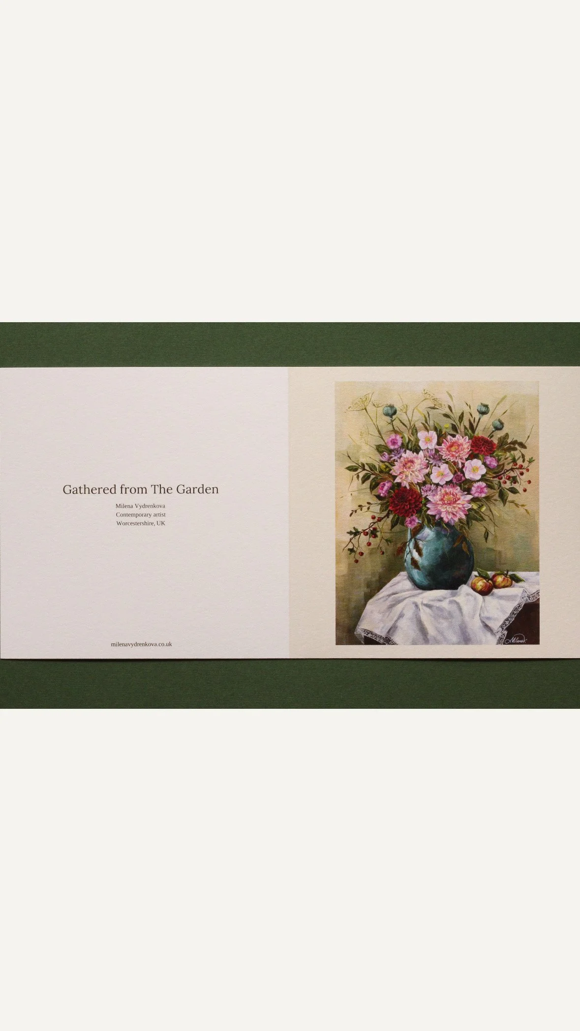 Gathered from The Garden greeting card