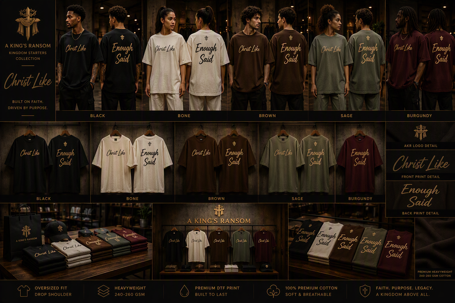 Christ Like Oversized tee