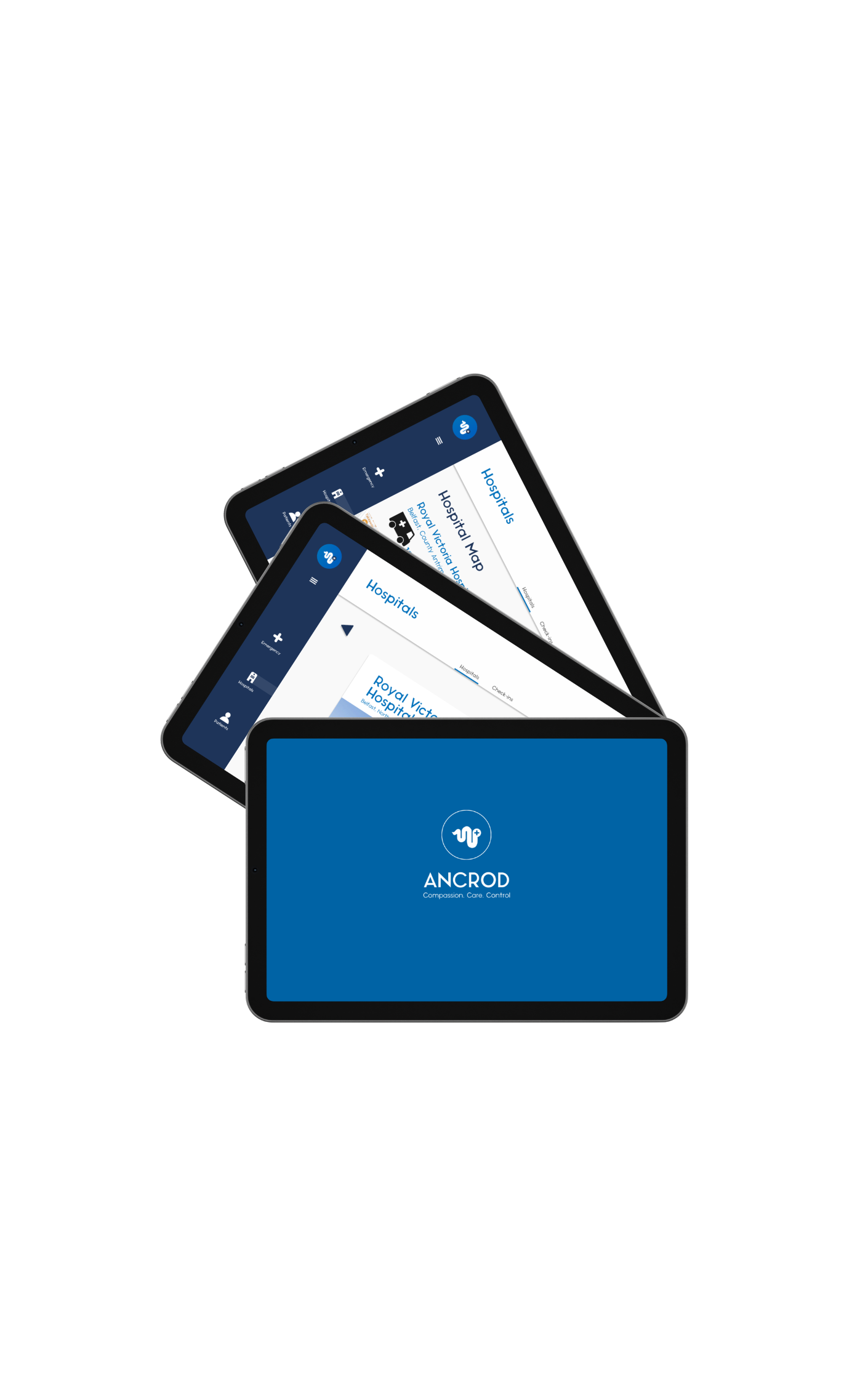 Final design image displaying the app on tablets