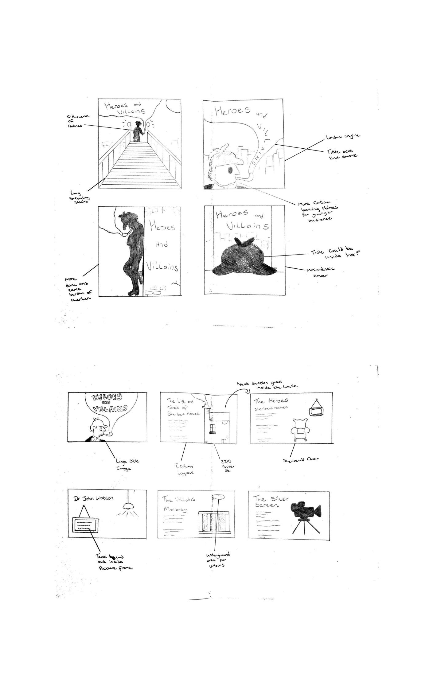 Storyboard sketches