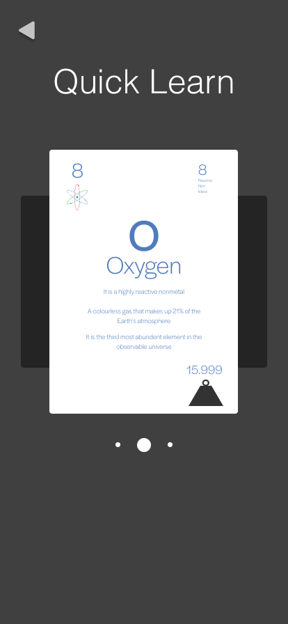 Digital wireframe of the oxygen element card designed in figma