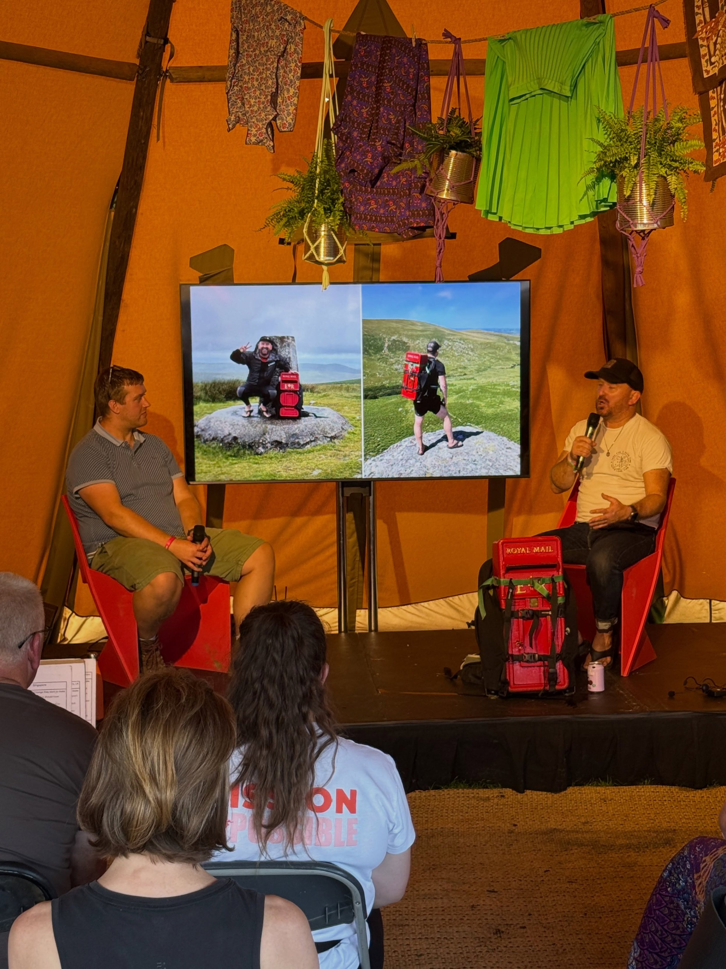 The postbox is still getting people talking!

It was lovely to share Postcards from the Peaks and talk about the journey in the Q&amp;A afterwards at @thebigretreatfestival thebigreatfestival. There were some really thought provoking questions, and I