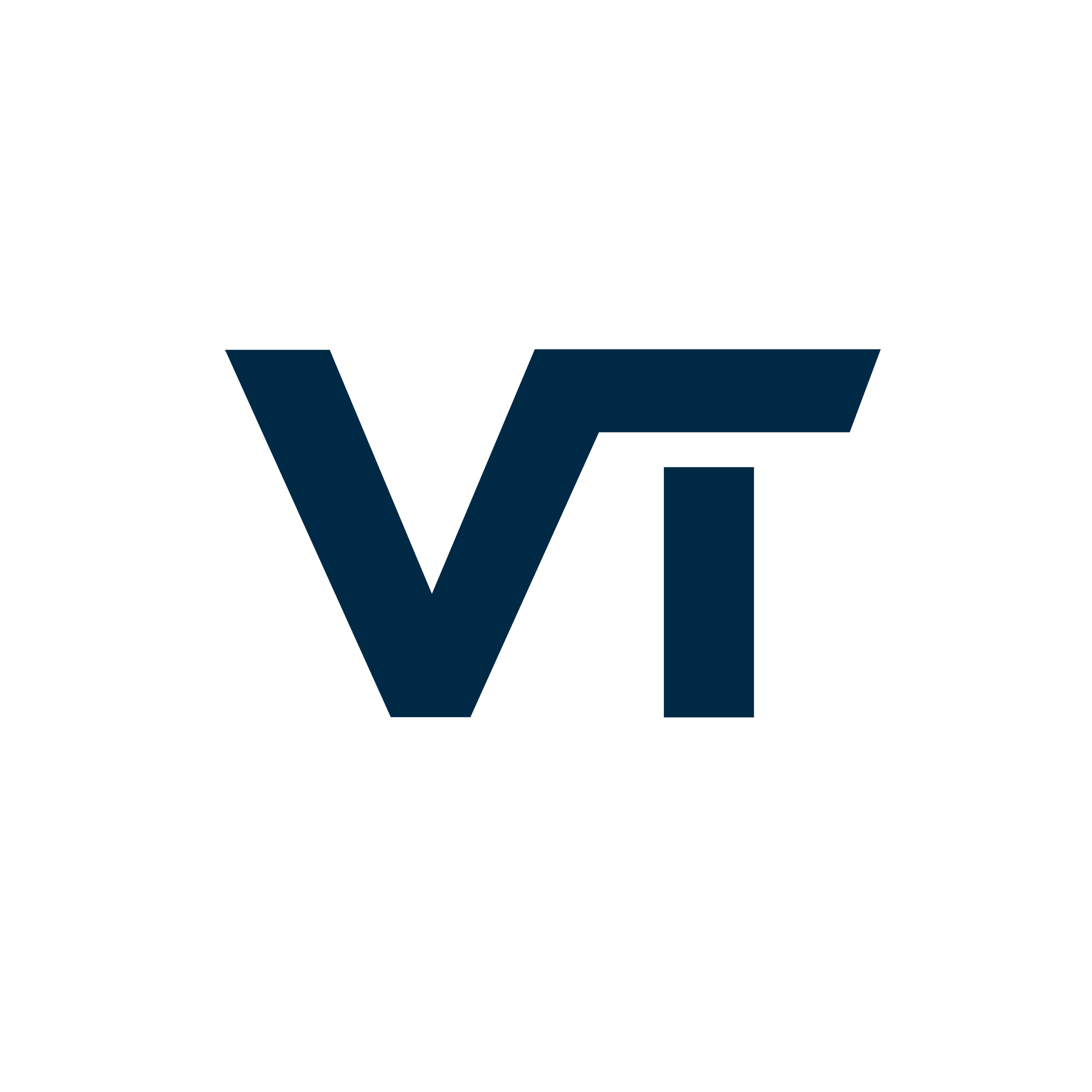 Black and dark blue logo with the letters 'V' and 'T' intertwined.