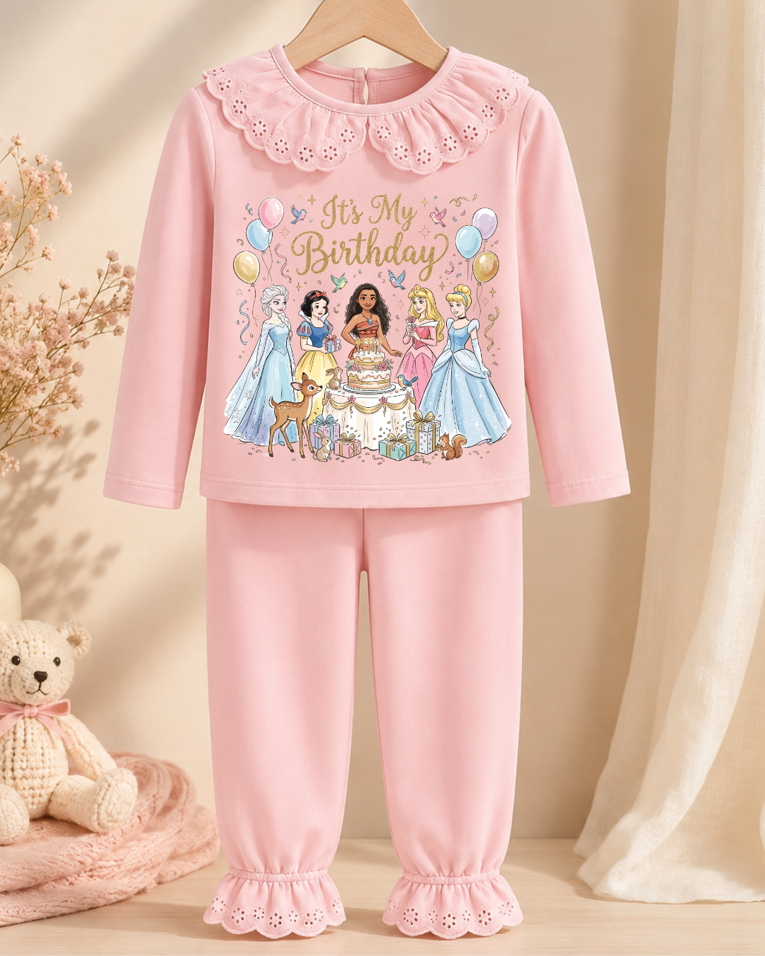 Personalised Disney Pink Pyjamas