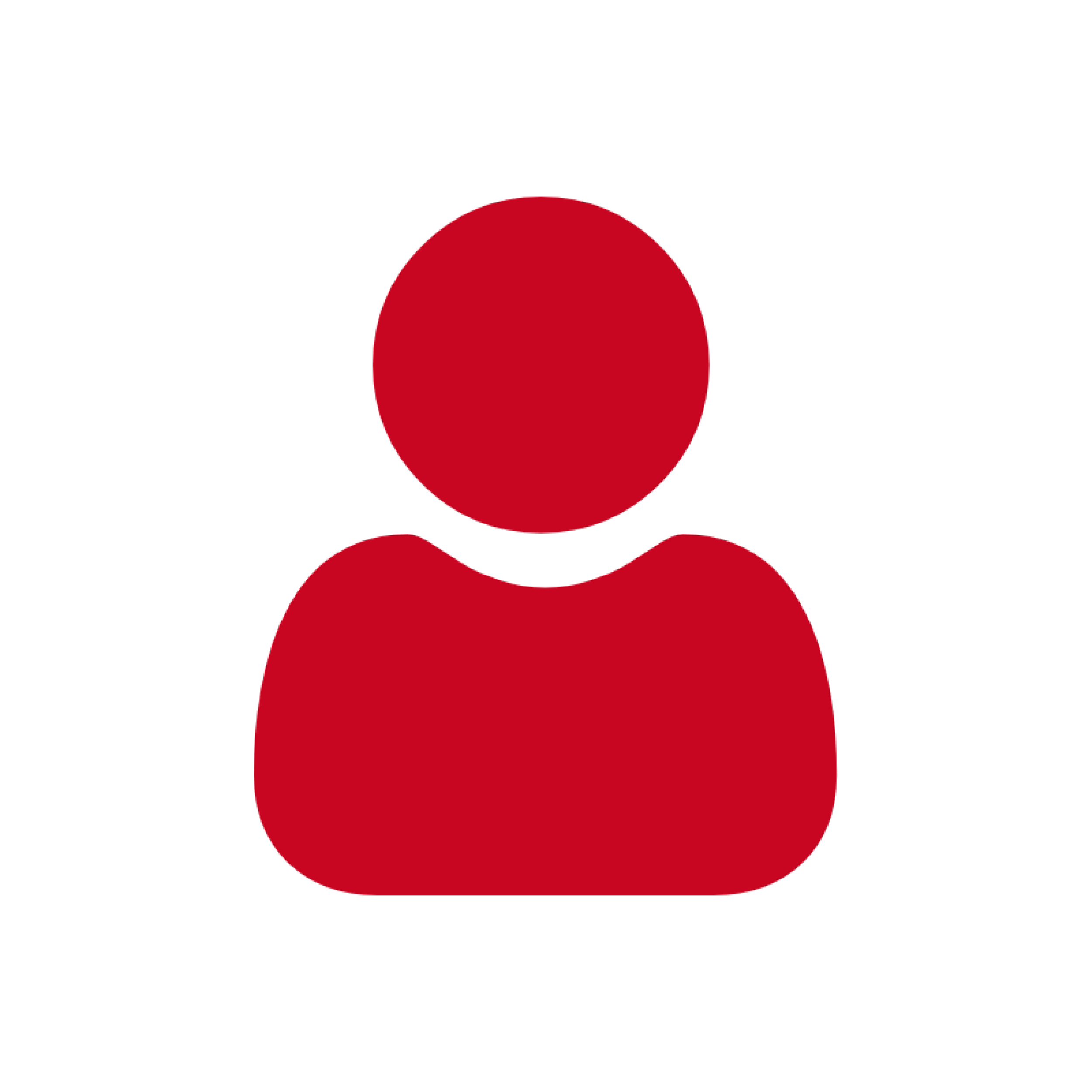 A red icon of a person.