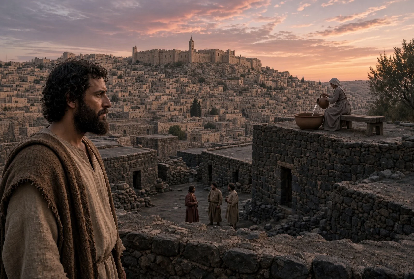 David looking at Bathsheba