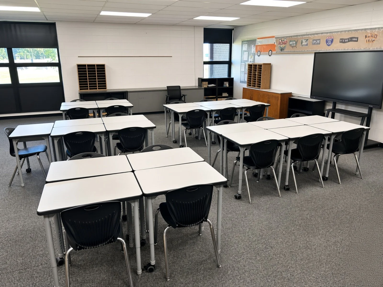 WB school classroom furniture installation
