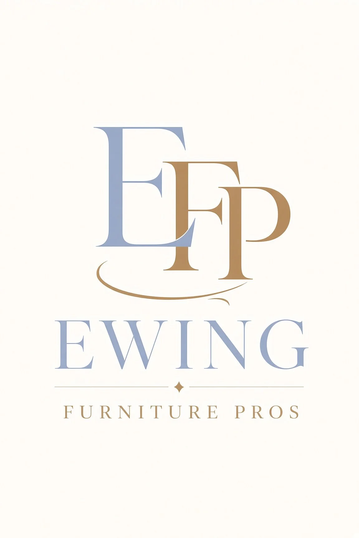 Ewing Furniture Pros logo.  E F P in stylized font, with the words 'Furniture Pros' underneath.