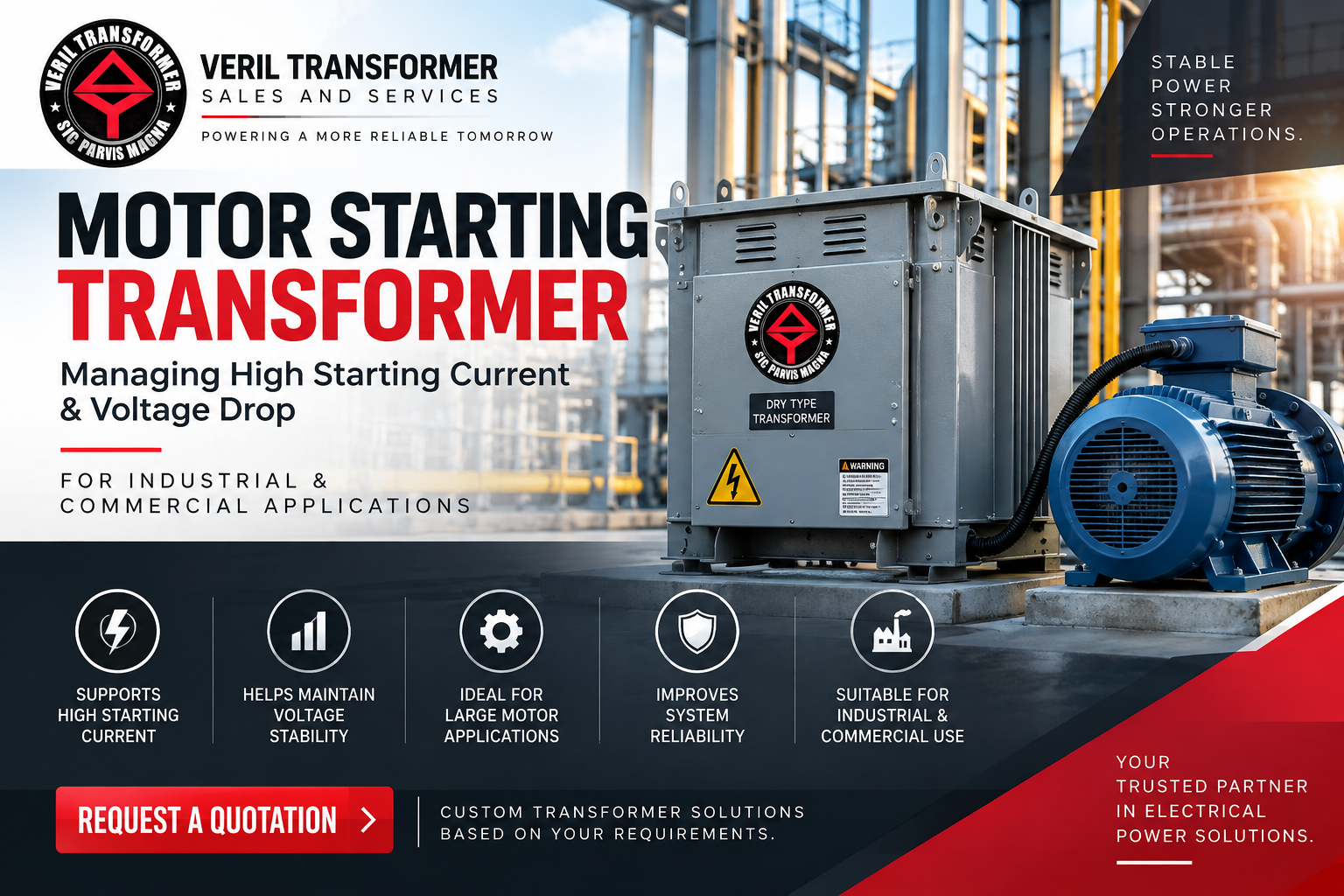 What Is a Motor Starting Transformer? How It Works, Benefits, and Applications