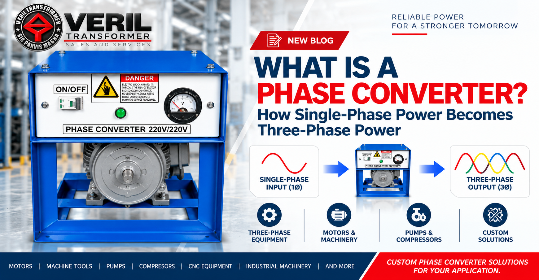What Is a Phase Converter? How It Converts Single-Phase Power to Three-Phase Power