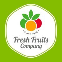 Fresh Fruits Company logo featuring a stylized fruit design with the text "Since 1979" on a green background.