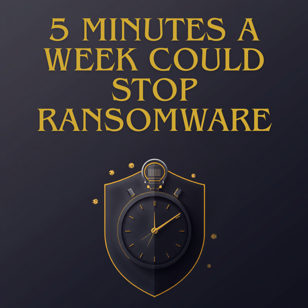 The Five Minute Security Habit That Stops Most Ransomware