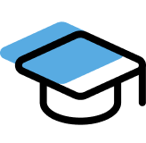 Close-up of a black and blue USB flash drive with a cap