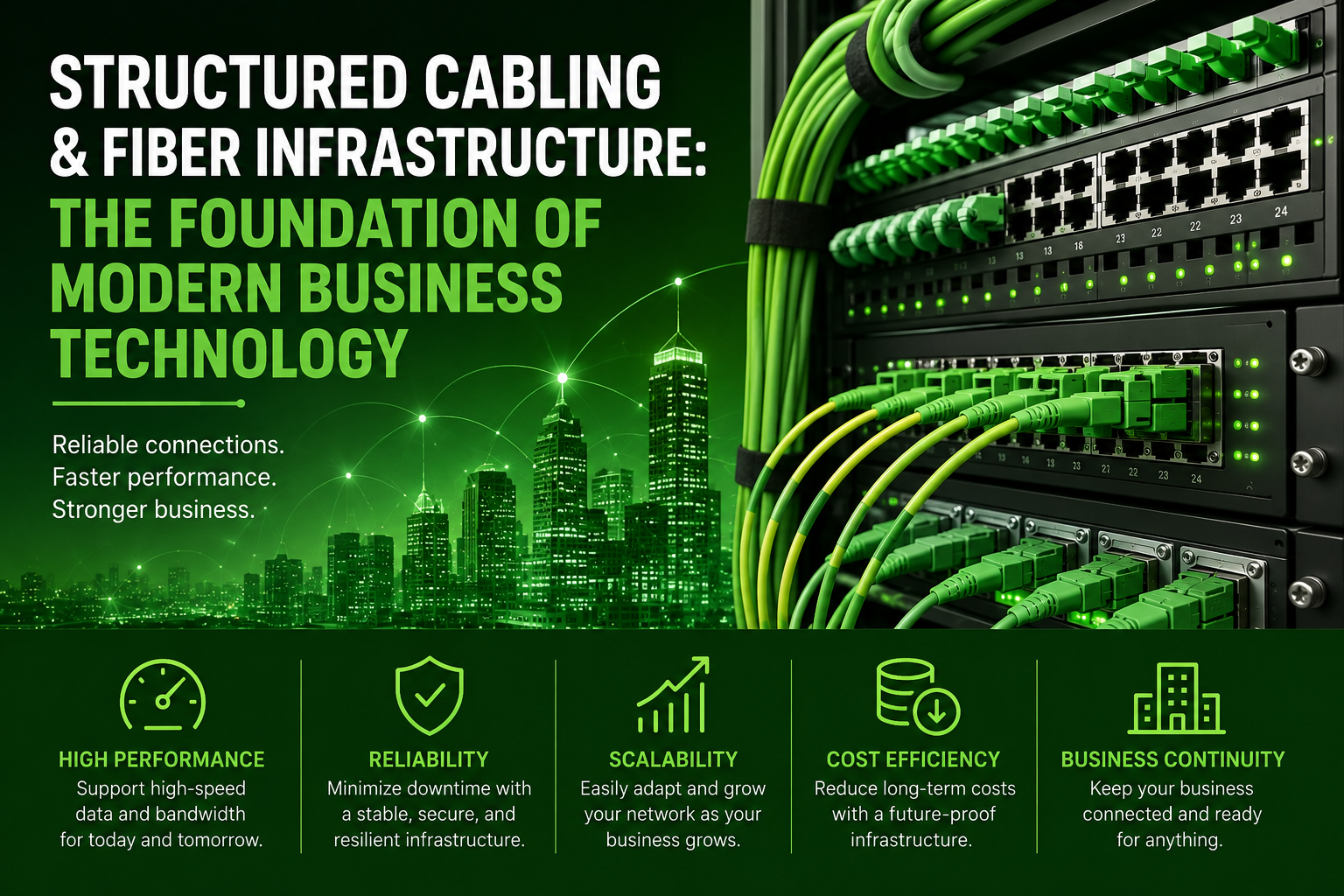 Structured Cabling &amp; Fiber Infrastructure: The Foundation of Modern Business Technology