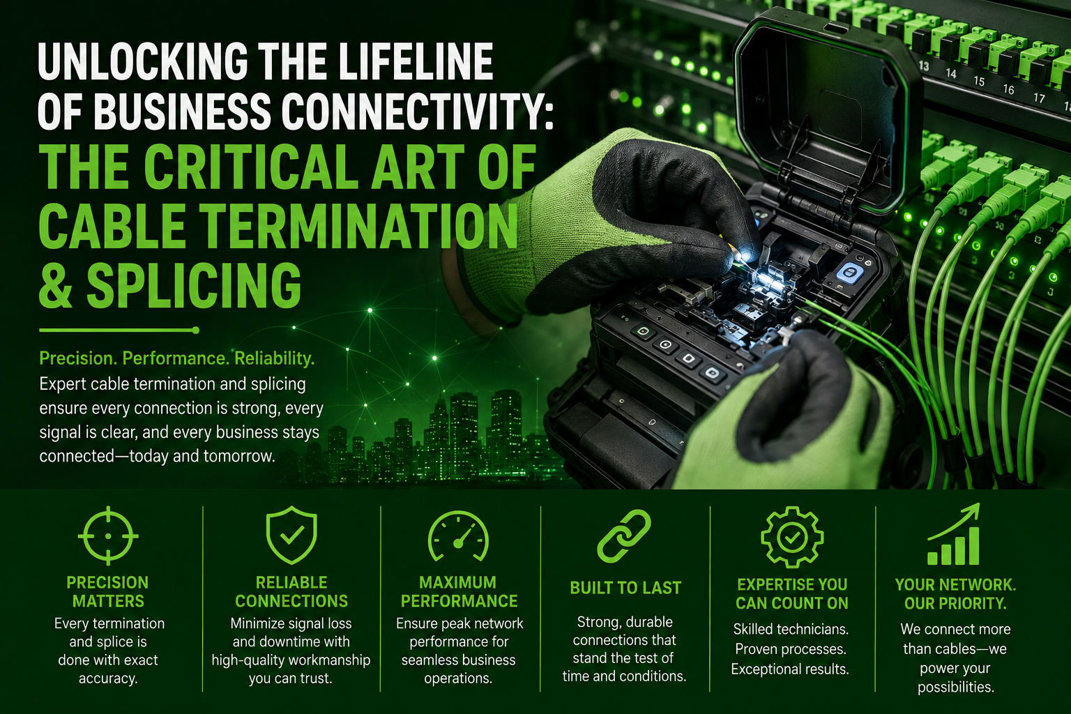 Cable Termination &amp; Splicing: The Foundation of Reliable Network Connectivity
