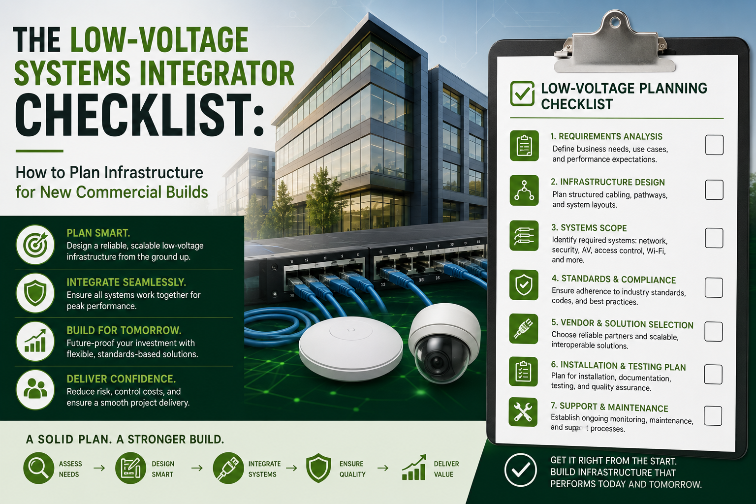 The Low-Voltage Systems Integrator Checklist: How to Plan Infrastructure for New Commercial Builds