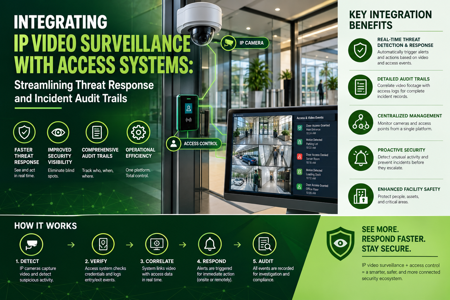 Integrating IP Video Surveillance with Access Systems: Streamlining Threat Response and Incident Audit Trails