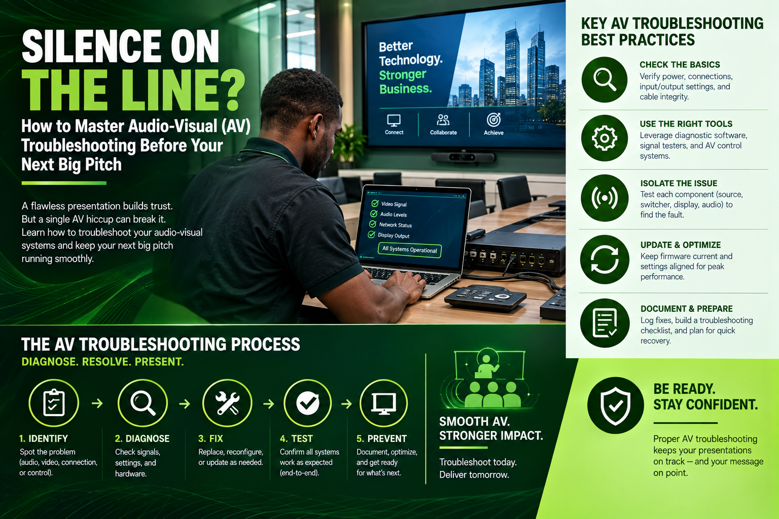 Silence on the Line? How to Master Audio-Visual (AV) Troubleshooting Before Your Next Big Pitch