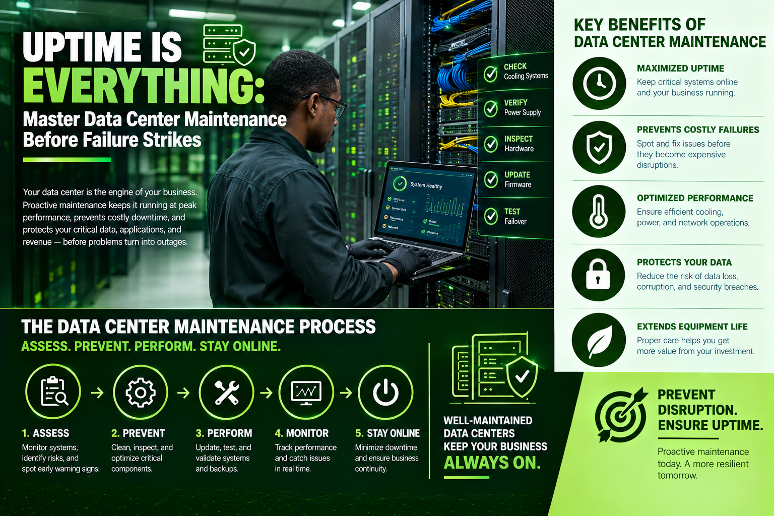 Uptime Is Everything: Master Data Center Maintenance Before Failure Strikes