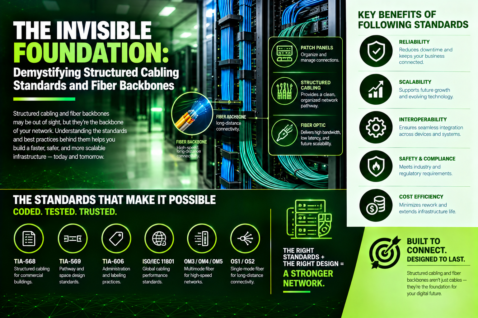 The Invisible Foundation: Demystifying Structured Cabling Standards and Fiber Backbones