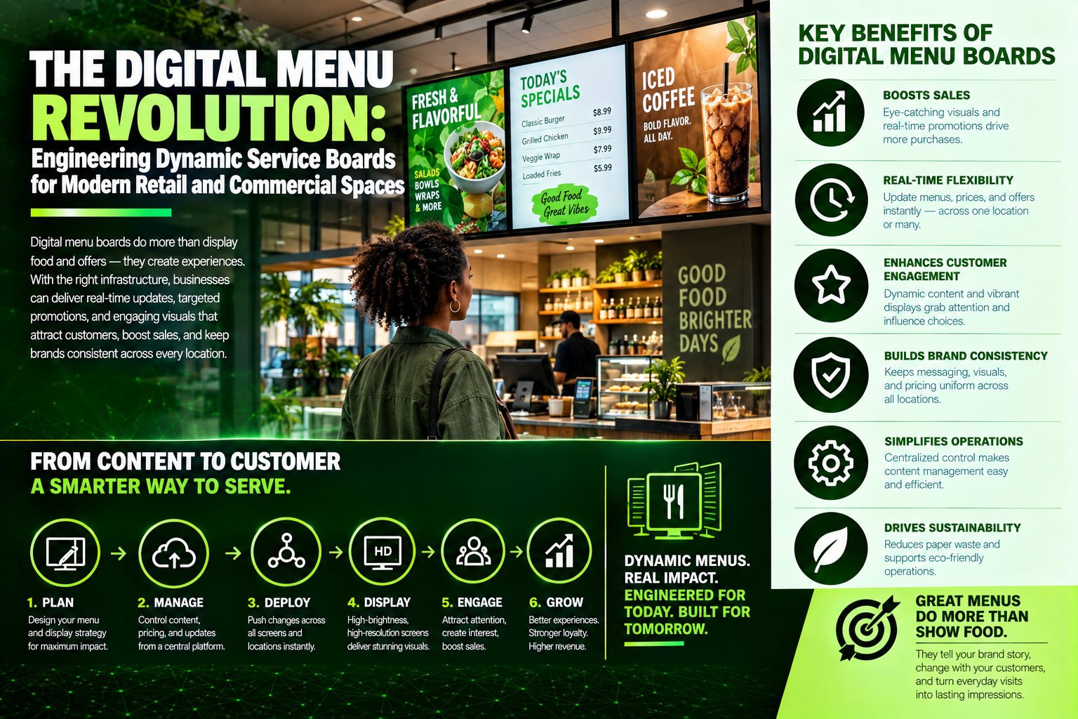 The Digital Menu Revolution: Engineering Dynamic Service Boards for Modern Retail and Commercial Spaces