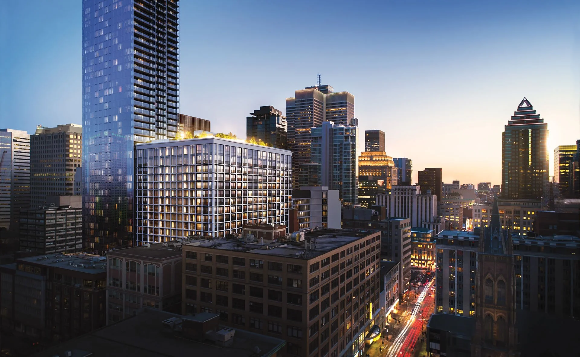 Square Phillips, appartements à louer au centre-ville de Montréal à proximité des commerces, restaurants, services et attractions.