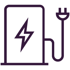 Borne électrique disponible avec location d'appartement en centre-ville de Montréal