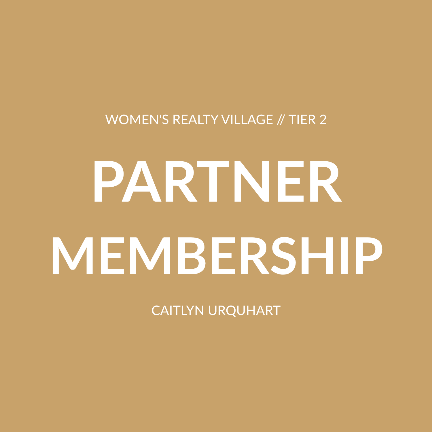 Women's Realty Village // Service Partner