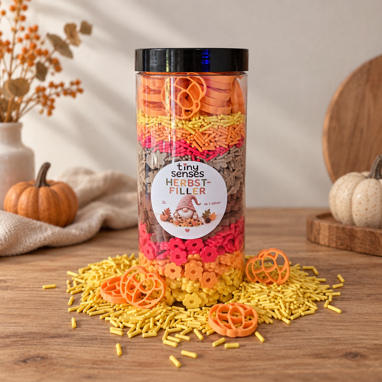 Tiny Senses Herbst-Filler | 3D-gedrucktes Sensory Play Set – 1 L