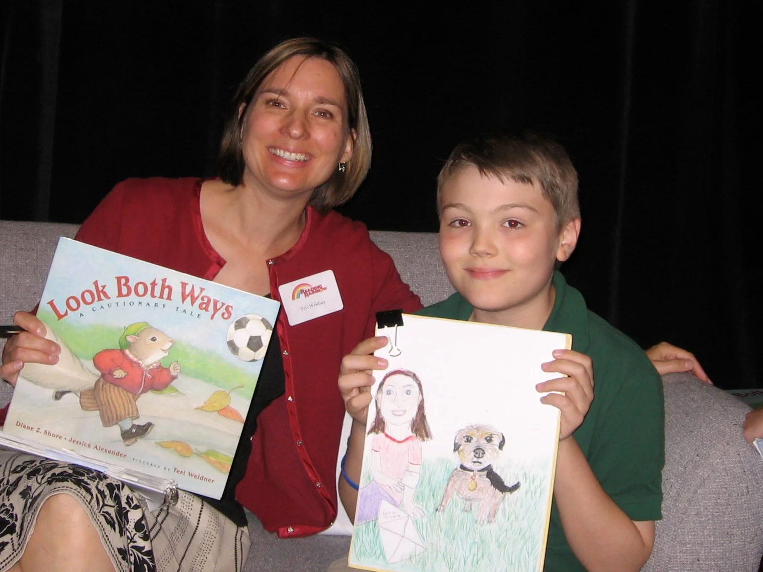Here I am (10 years old) at the award ceremony for the 14th Annual "Reading Rainbow Young Writers and Illustrators" Contest after winning 2nd prize for 4th Grade entries.  Click here to see the book posted online by New Hampshire PBS! 