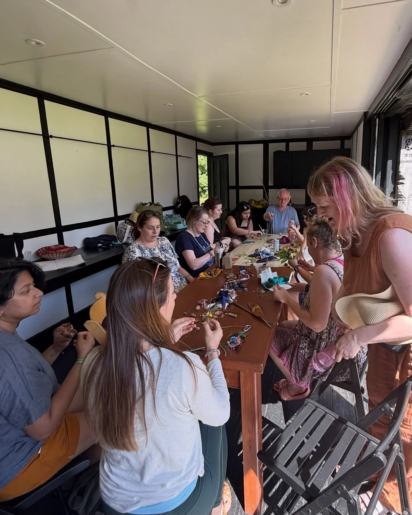 Creative Eco-therapy: Talisman Making Workshop 

A few shots from a second workshop at @vervefestival a few weeks ago when the weather was still holding up. 

Guests were invited to forage natural materials from the site to create talismans, embodyin